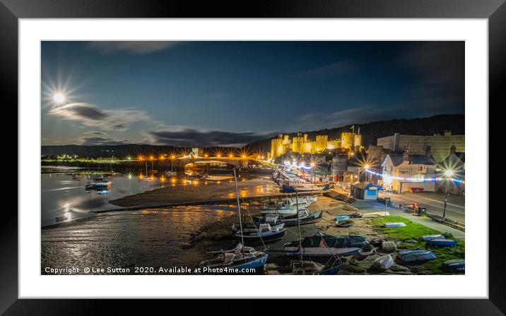 Conwy Castle Framed Mounted Print by Lee Sutton