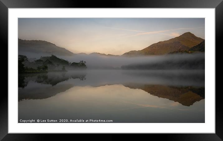 Misty View Framed Mounted Print by Lee Sutton