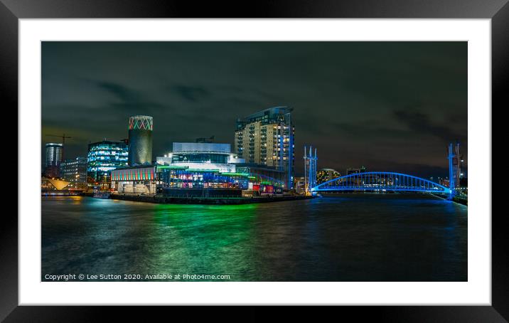 Salford Quays Theatre Framed Mounted Print by Lee Sutton