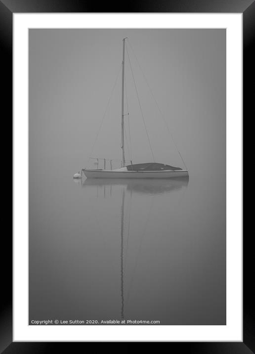 Foggy reflections Framed Mounted Print by Lee Sutton