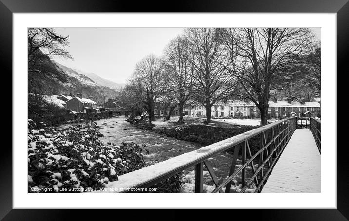 Winter in Beddgelert Framed Mounted Print by Lee Sutton