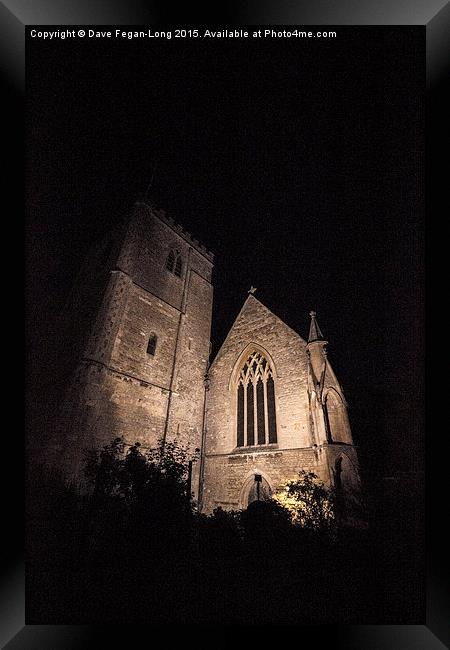  Dorchester Abbey at night Framed Print by Dave Fegan-Long