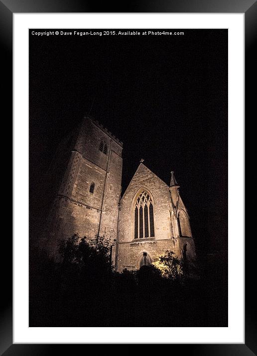  Dorchester Abbey at night Framed Mounted Print by Dave Fegan-Long