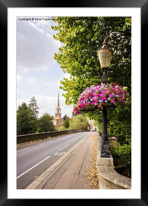  St Peter's Church From Wallingford Bridge Framed Mounted Print by Dave Fegan-Long