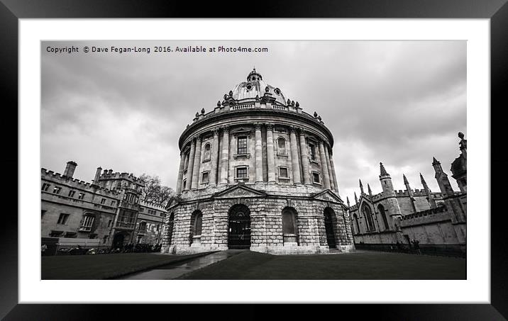 Iconic Oxford Framed Mounted Print by Dave Fegan-Long