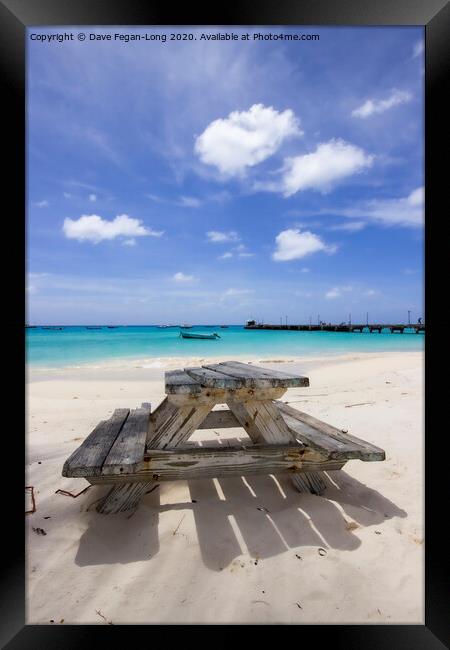 The Beach Framed Print by Dave Fegan-Long