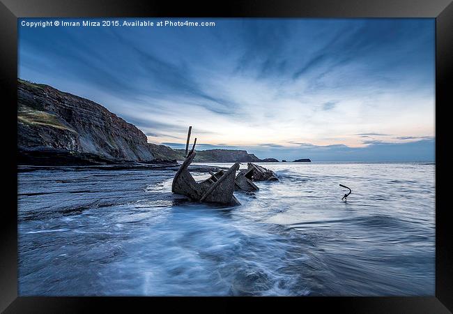  Admiral  Von Tromp Wreck, Saltwick Bay Framed Print by Imran Mirza