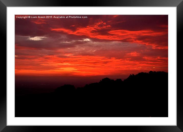 Sunrise from Bredon Hill Framed Mounted Print by Liam Green