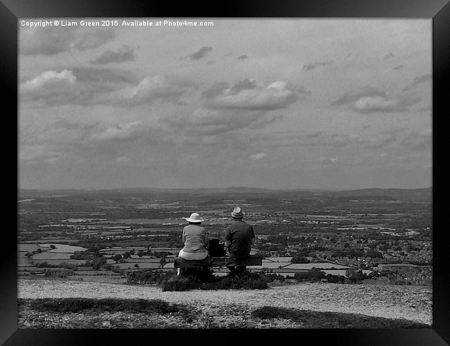   couple on leckhampton hill Framed Print by Liam Green