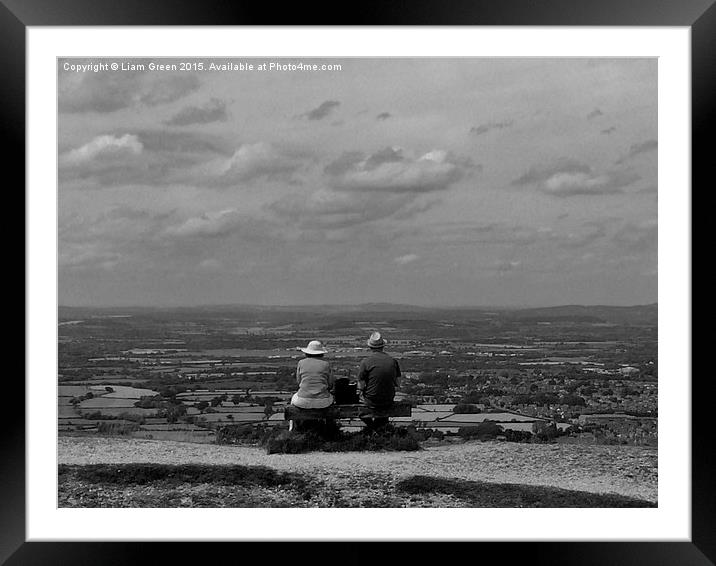   couple on leckhampton hill Framed Mounted Print by Liam Green