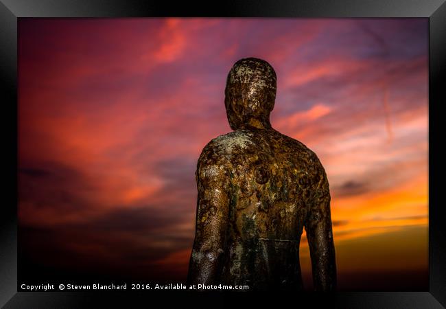 Iron man sunset Framed Print by Steven Blanchard