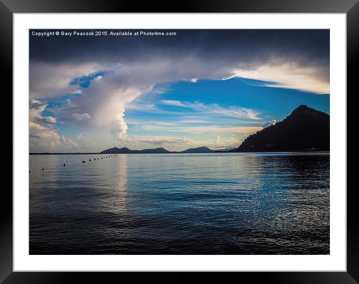  After the storm at Cala de Formentor Majorca. Framed Mounted Print by Gary Peacock