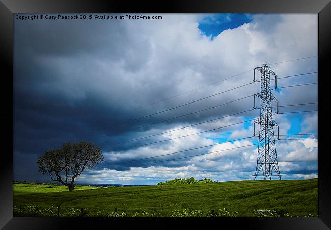  Power in the sky Framed Print by Gary Peacock