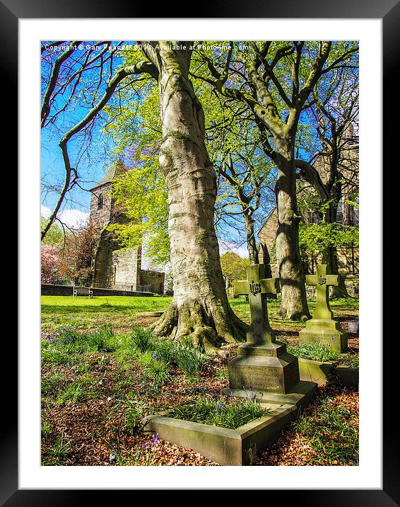  Graves in the spring Framed Mounted Print by Gary Peacock