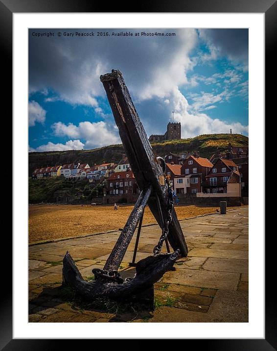 Anchor on the pier Framed Mounted Print by Gary Peacock