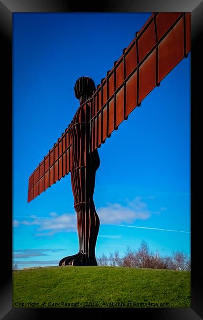 The Angel of the North the AKA The Gateshead Flash Framed Print by Gary Peacock