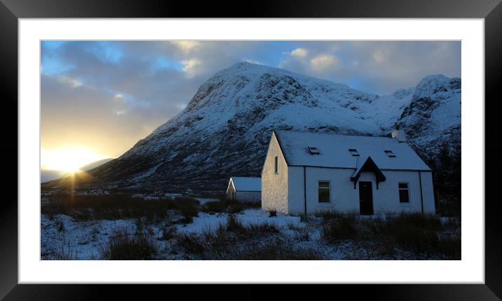 Glencoe Sunrise  Framed Mounted Print by Jim Lockwood