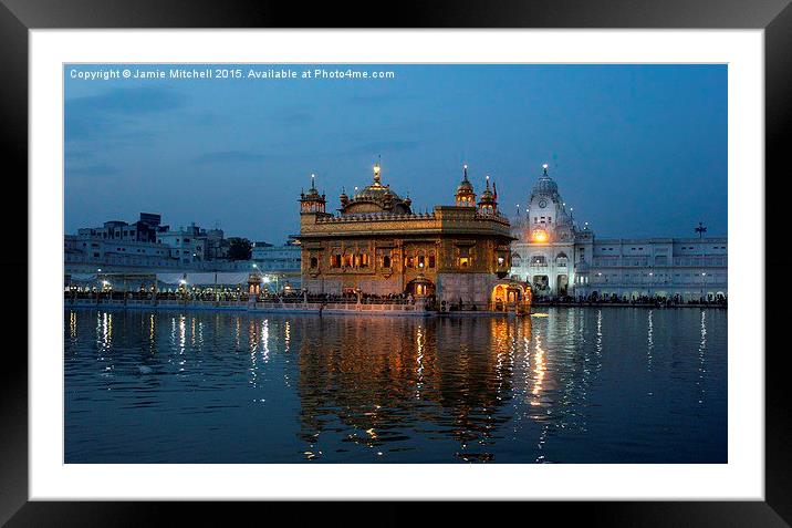  The Golden Temple Framed Mounted Print by Jamie Mitchell