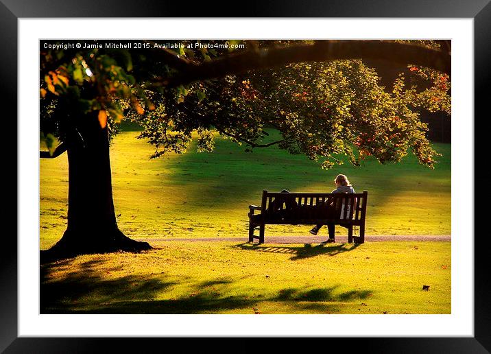 Lazy Day At Hampstead Heath Framed Mounted Print by Jamie Mitchell