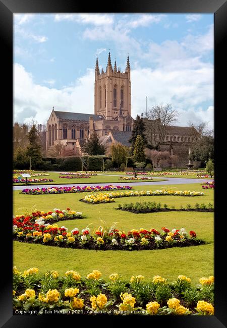 Bury St Edmunds Cathedral Framed Print by Ian Merton
