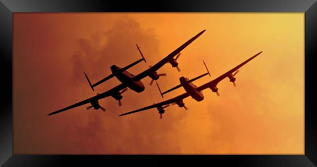 Avro Lancasters Framed Print by Ian Merton