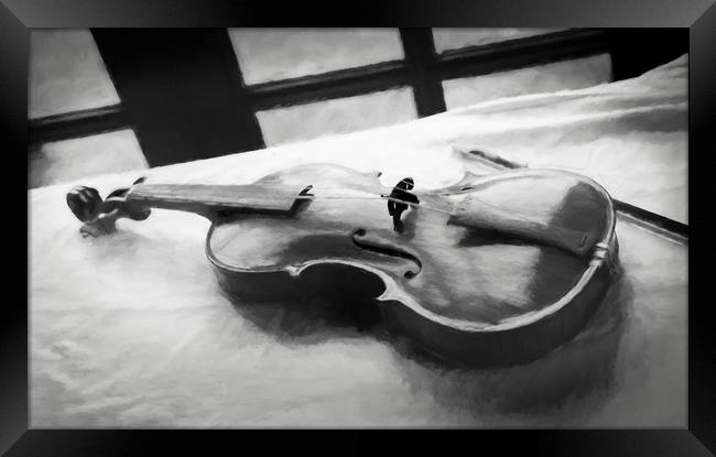 Violin Framed Print by Ian Merton
