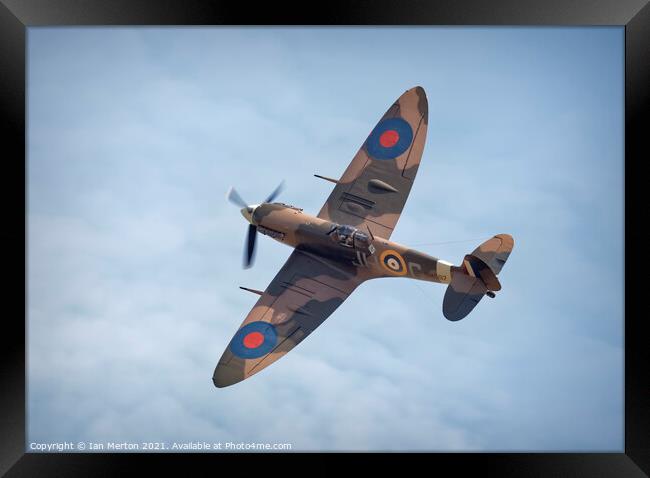 Spitfire MkV Framed Print by Ian Merton