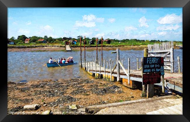 Southwold Ferry Framed Print by Ian Merton