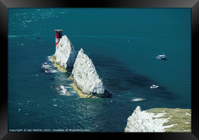 The Needles Framed Print by Ian Merton