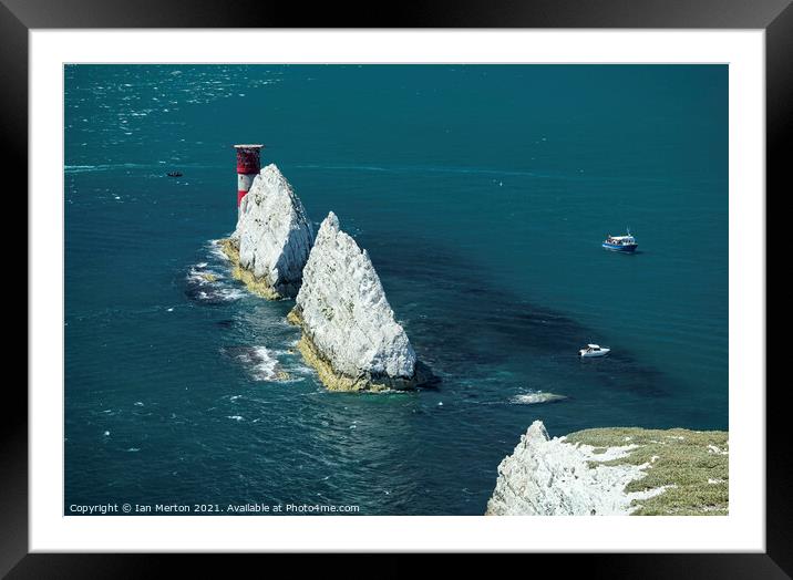 The Needles Framed Mounted Print by Ian Merton