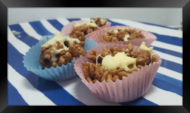 Home Made Rice Crispie Cakes Framed Print by Jackson Photography