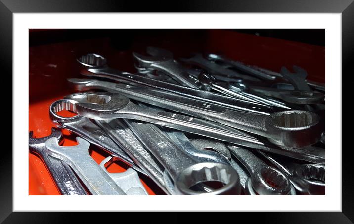 Spanners Set Framed Mounted Print by Jackson Photography