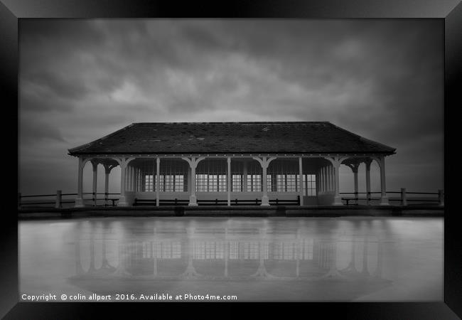 Sheringham boating lake Framed Print by colin allport