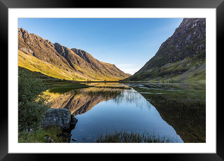  Loch Actriochtan Reflected Framed Mounted Print by Nick Rowland