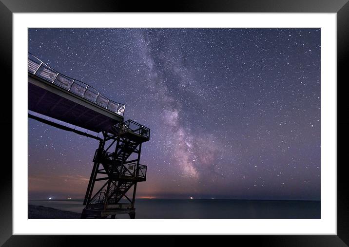 Milky Way at Birling Gap, Sussex Framed Mounted Print by Nick Rowland