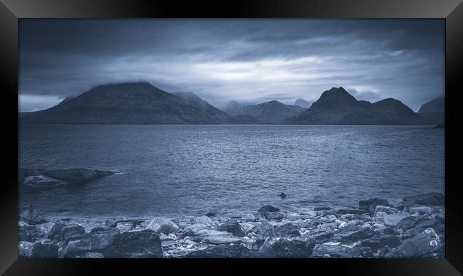 Black Cuillins from Elgol Beach Framed Print by Nick Rowland