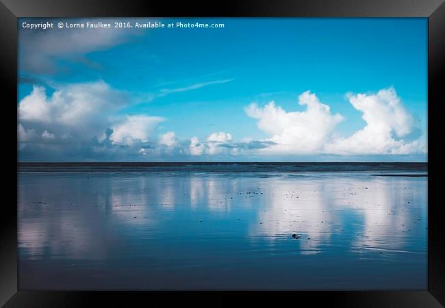 Gwithian Beach Framed Print by Lorna Faulkes