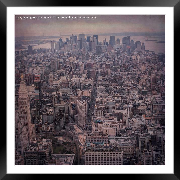 The big Apple Framed Mounted Print by Mark Lovelock