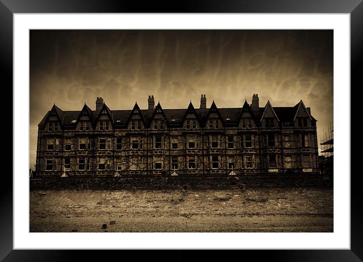 Creepy Mansion Framed Mounted Print by S Fierros