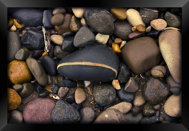 Beach pebbles Framed Print by S Fierros
