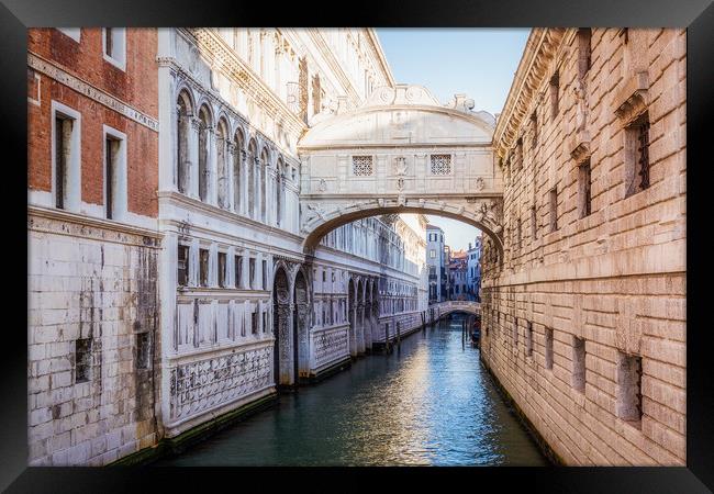 VENICE BRIDGE OF SIGHS 2 Framed Print by John Hickey-Fry