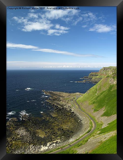 Antrim Coast Framed Print by Richard Muller