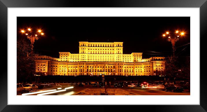 Palace of Parliament Framed Mounted Print by Dianana 