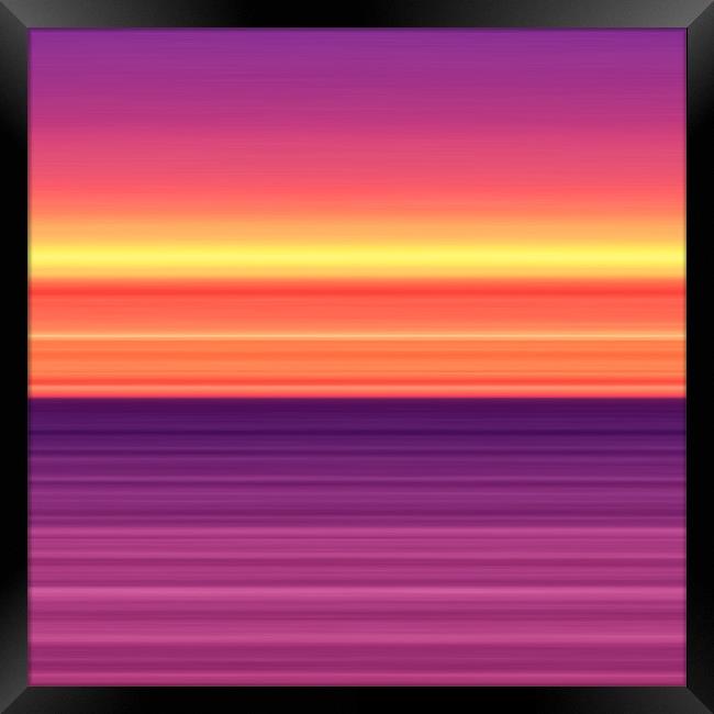 Sunset Framed Print by Alice Gosling