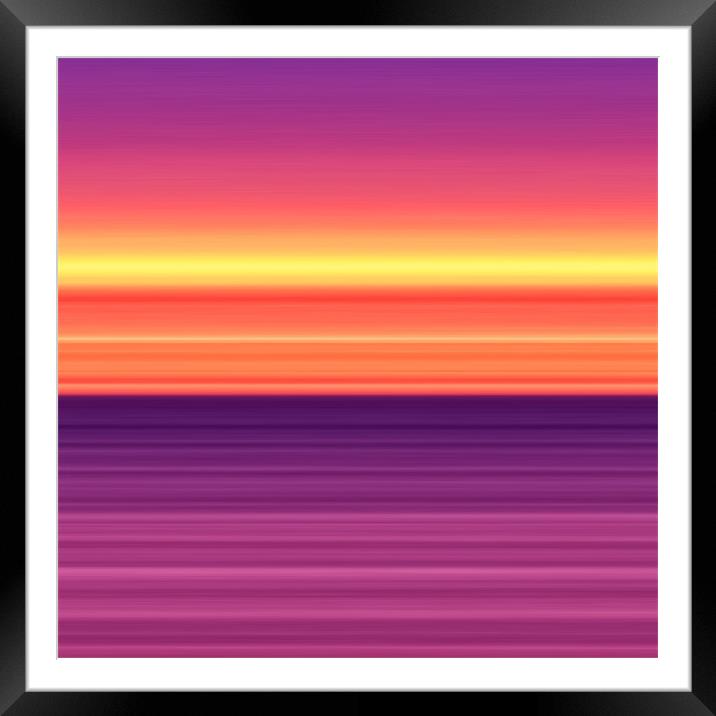Sunset Framed Mounted Print by Alice Gosling