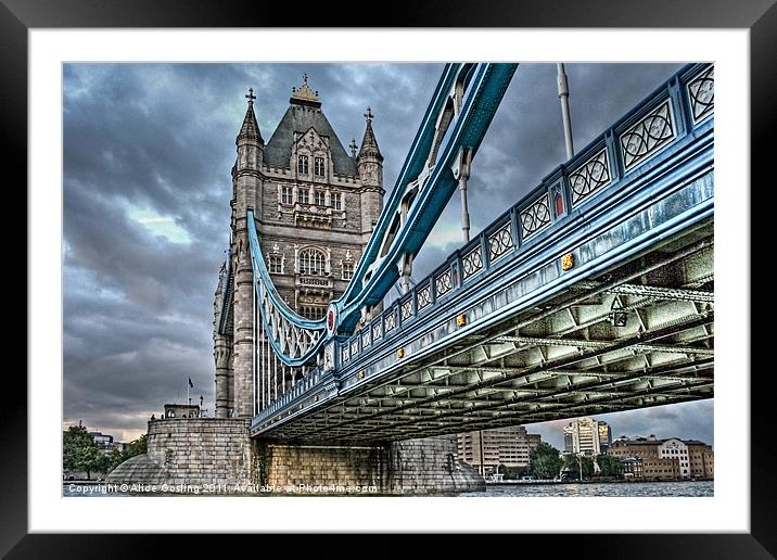 Tower Bridge London Framed Mounted Print by Alice Gosling