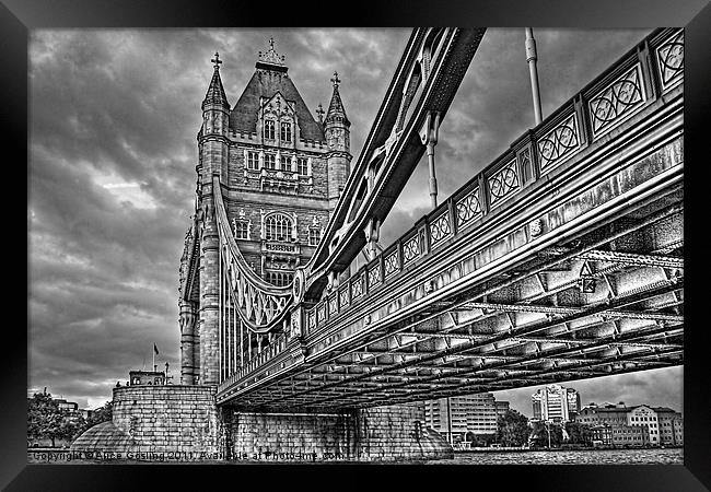 Tower Bridge - London Framed Print by Alice Gosling