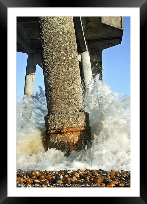 Incoming Tide Framed Mounted Print by Alice Gosling