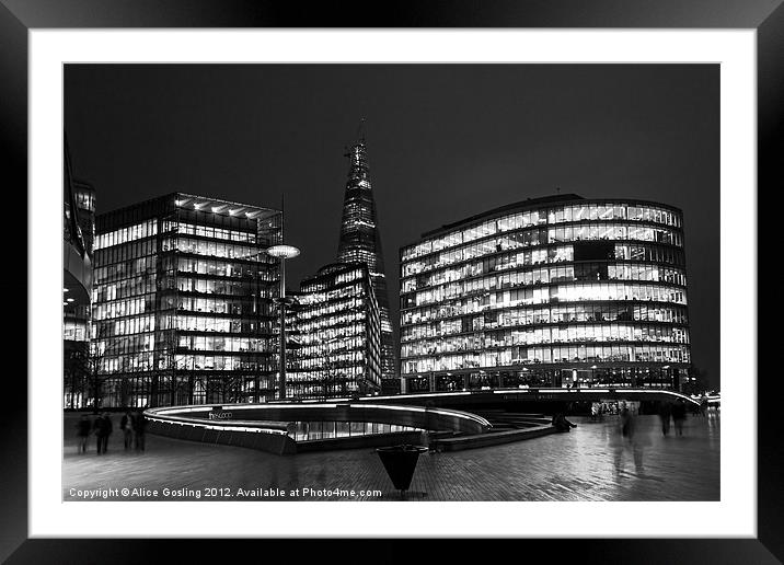 The Shard and the scoop Framed Mounted Print by Alice Gosling