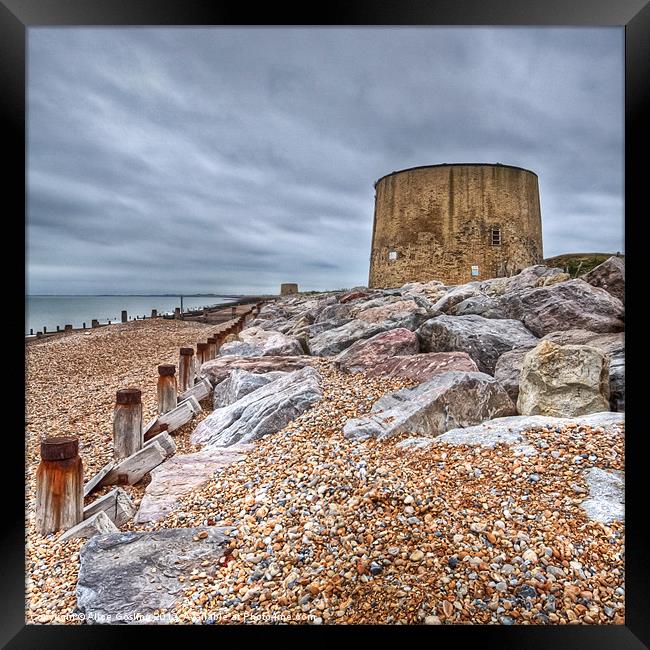Martello Tower No 14 Framed Print by Alice Gosling
